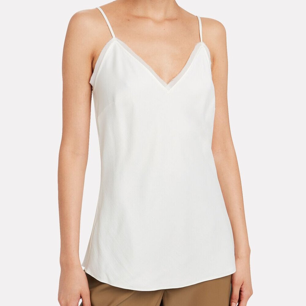 NWT Frame Satin Off-White Camisole Women's Size XS